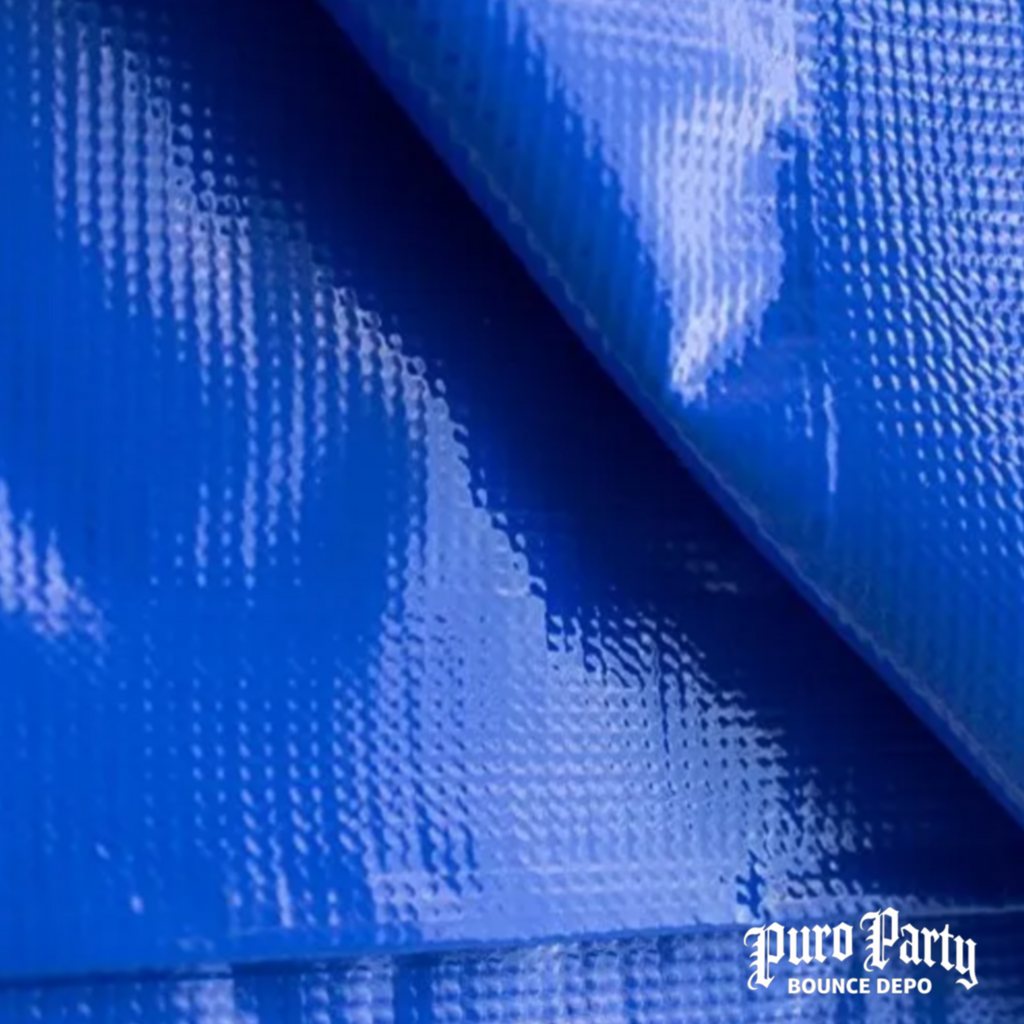 15' x 15' Heavy Duty Waterproof PVC Vinyl Tarp - Blue