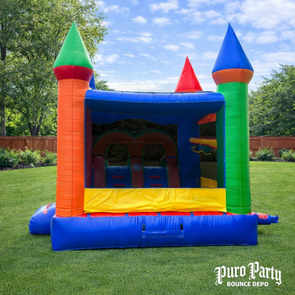 Modular Rainbow Dual Lane Combo with Non-Removable Splash Pool