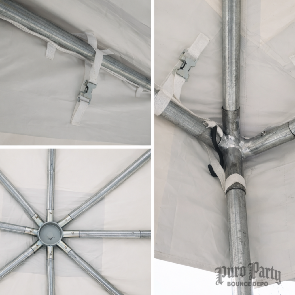 Puro Party Weekender Pole Tent - White