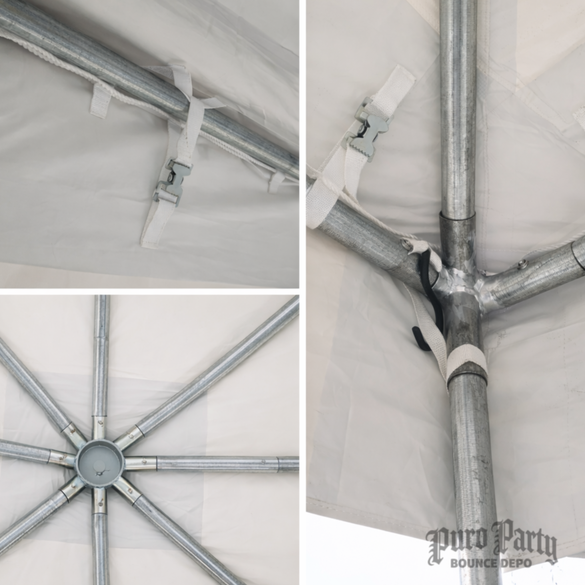 Puro Party Weekender Pole Tent - White