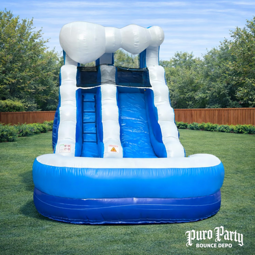 13'H Ocean Splash Water Slide &Pool Deluxe