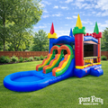 Modular Rainbow Dual Lane Combo with Non-Removable Splash Pool