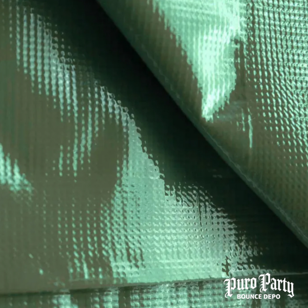 15' x 15' Heavy Duty Waterproof PVC Vinyl Tarp - Green
