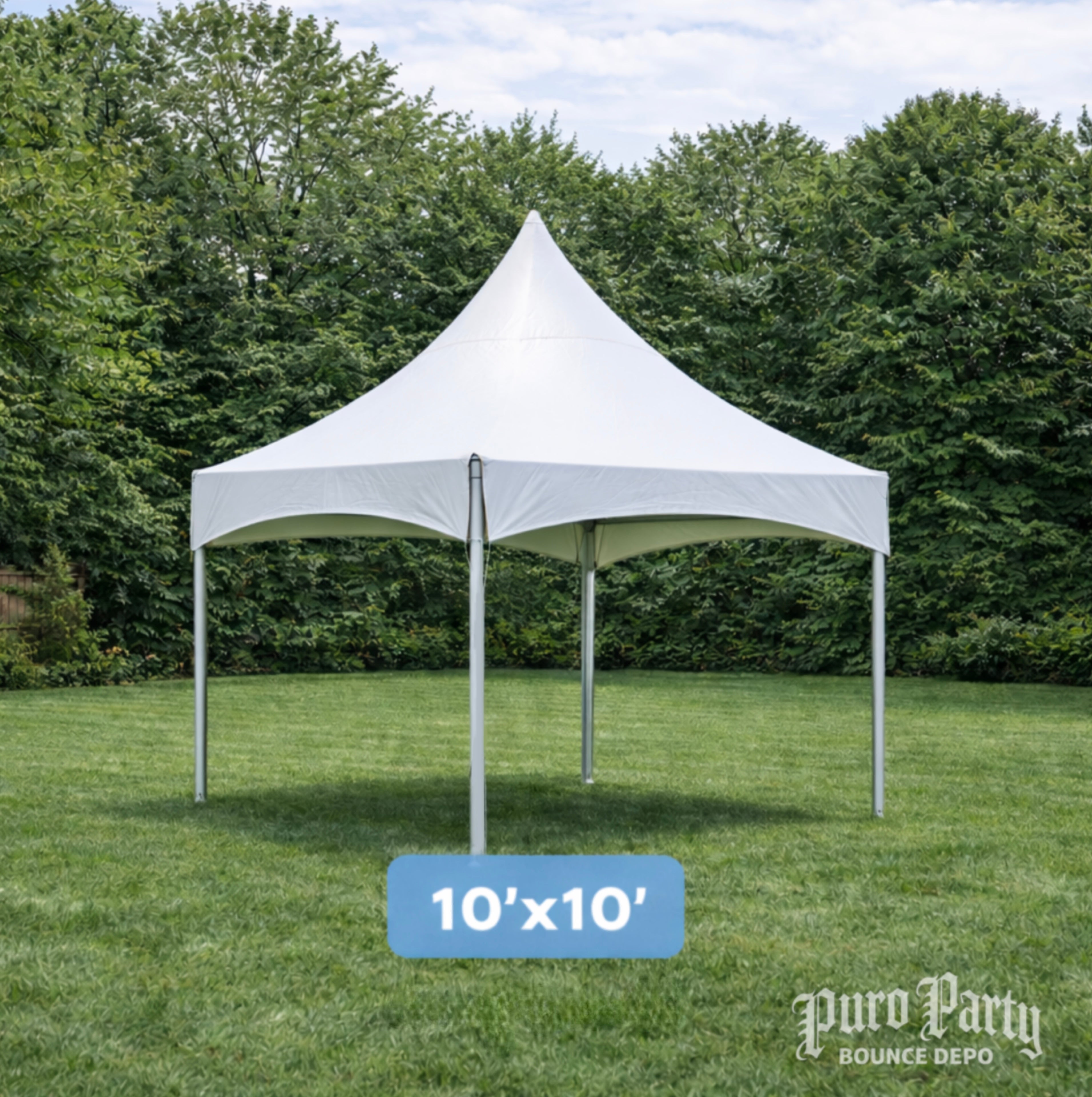 Puro Party High-Peak 10x10 Pole Tents – Puro Party Bounce Depo