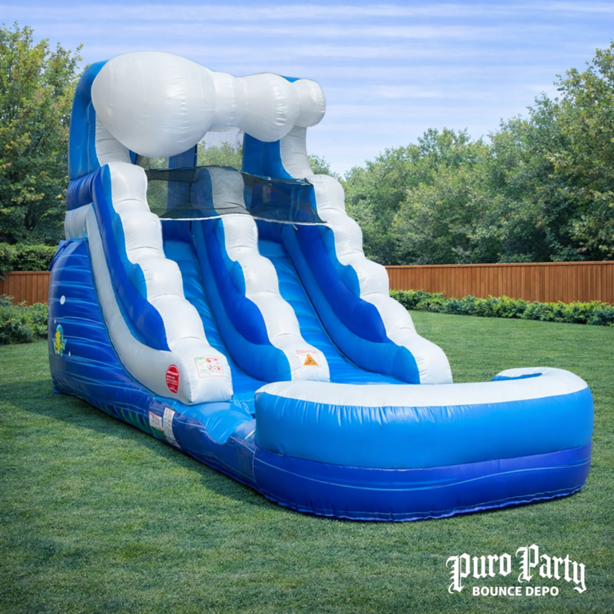 13'H Ocean Splash Water Slide &Pool Deluxe