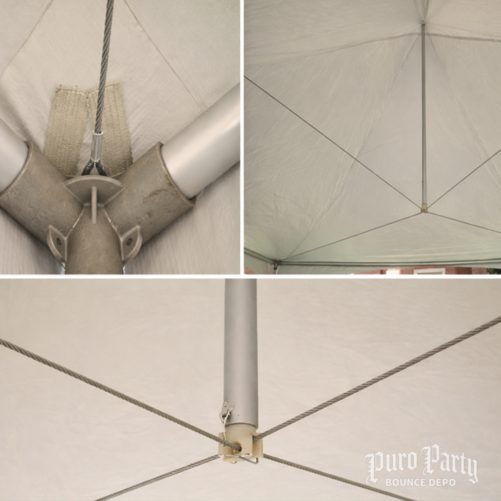 Puro Party High-Peak 15x15 Pole Tents