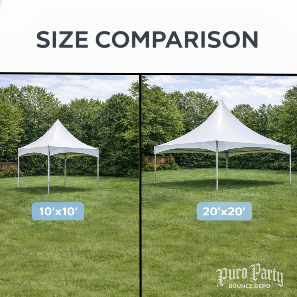 Puro Party High-Peak 20x20 Pole Tents